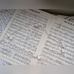 Elegant White Beaded Necklace